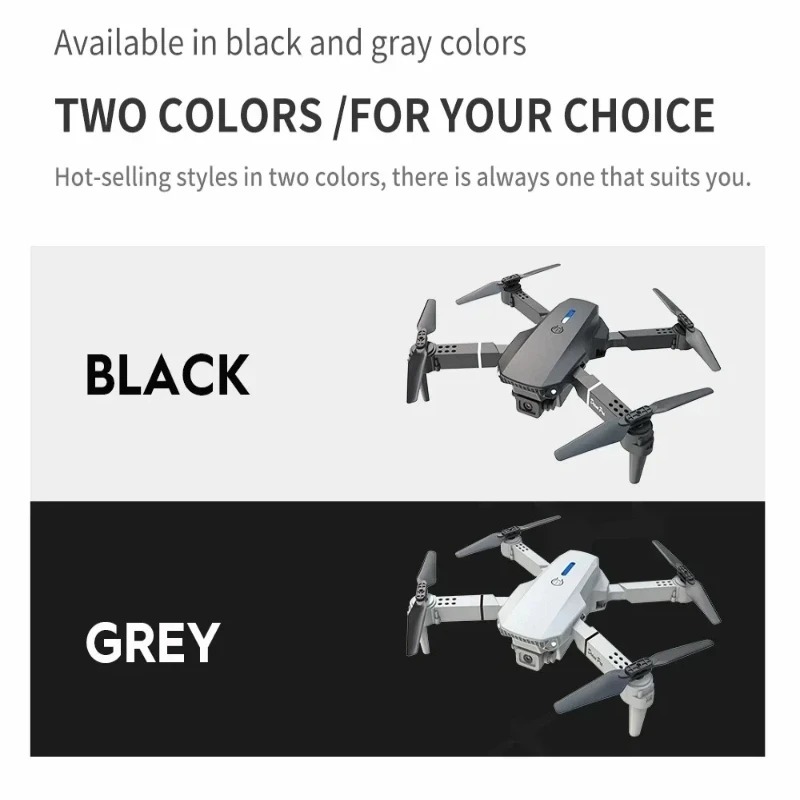 Мини-дрон E88 с камерой 4K HD, – обзор и цена Drone Kit Tricopter